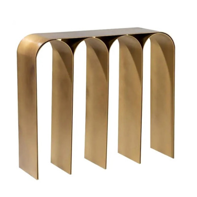 Консоль округлой формы бронзового цвета Gold Arch