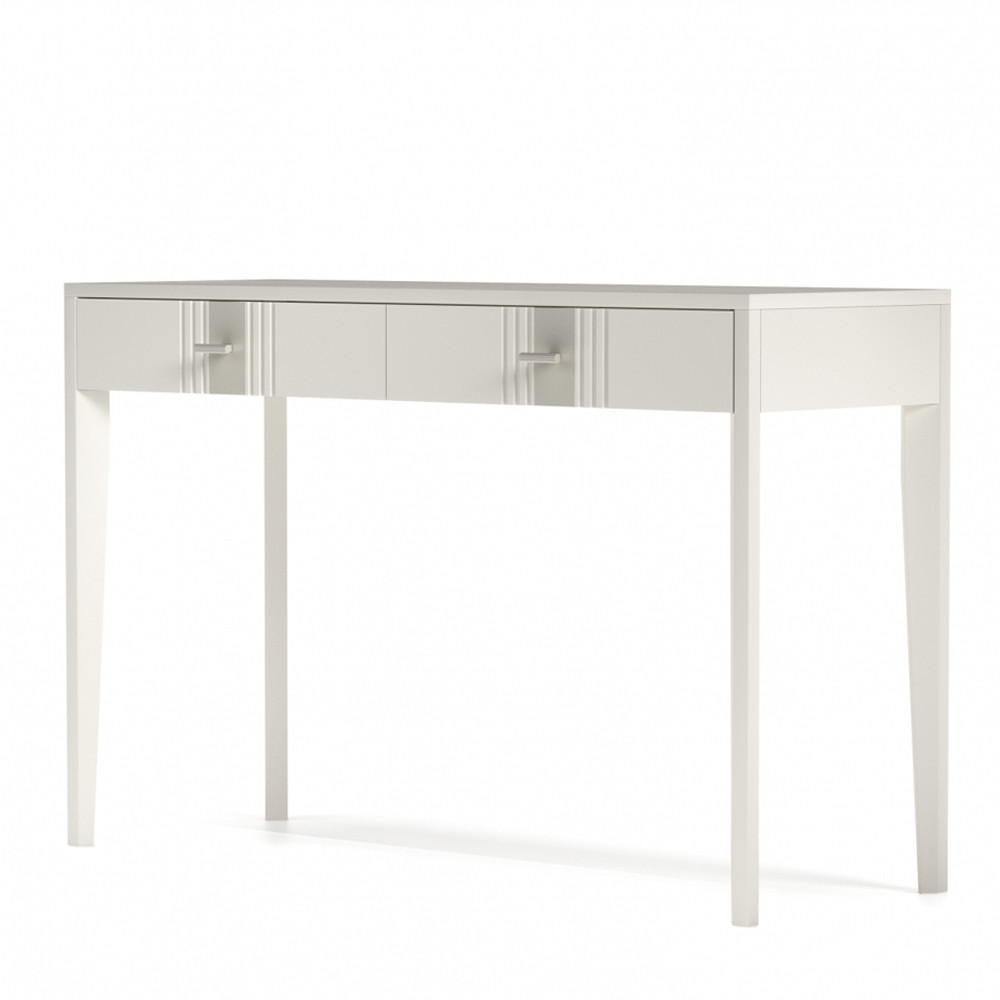 Консоль прямоугольная белая с 2-мя ящиками Дiamant FS