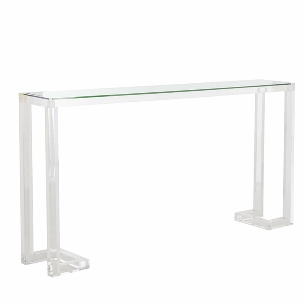 Консоль прямоугольная прозрачная Ava