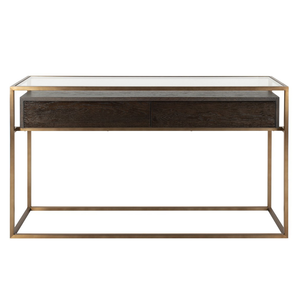 Консоль прямоугольная с ящиками для хранения Console Metal Frame