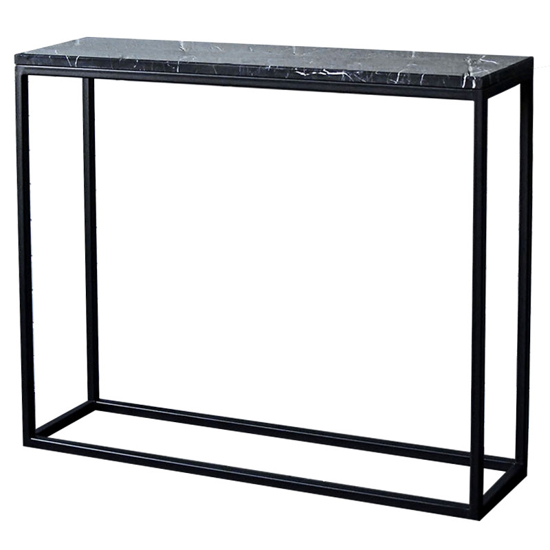 Консоль с чёрной мраморной столешницей Different Marble Black