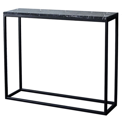 Консоль с чёрной мраморной столешницей Different Marble Black