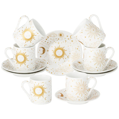 Кофейный сервиз из фарфора с рисунком звезд и созвездий 100 мл Porcelain Astronomy Collection