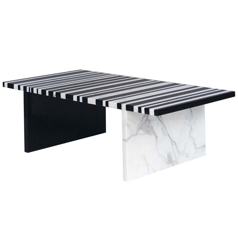 Кофейный стол CODICE A BARRE Black & White Marble Coffee Table