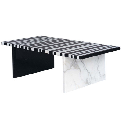 Кофейный стол CODICE A BARRE Black & White Marble Coffee Table