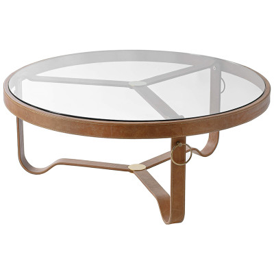 Кофейный стол Disisar винтажная натуральная кожа