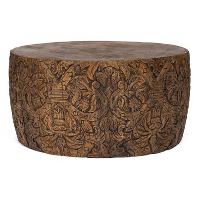 Кофейный стол Indian Carved Mango Tree