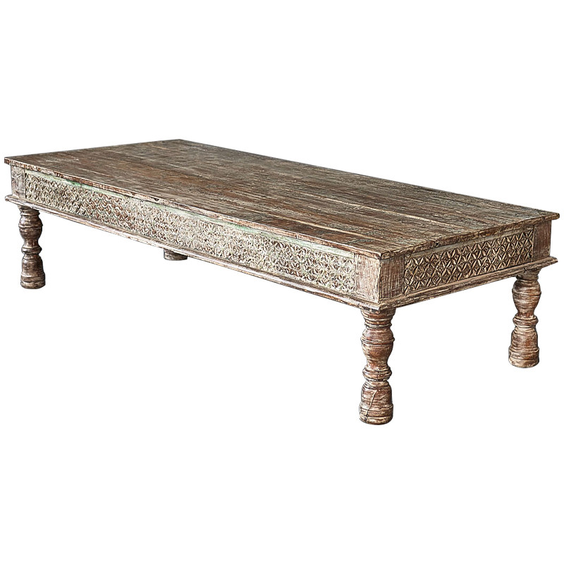 Кофейный стол из массива манго Devina Grey Mango Coffee Table