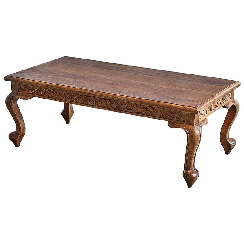 Кофейный стол из массива манго Sigrid Coffee Table Grey Mango