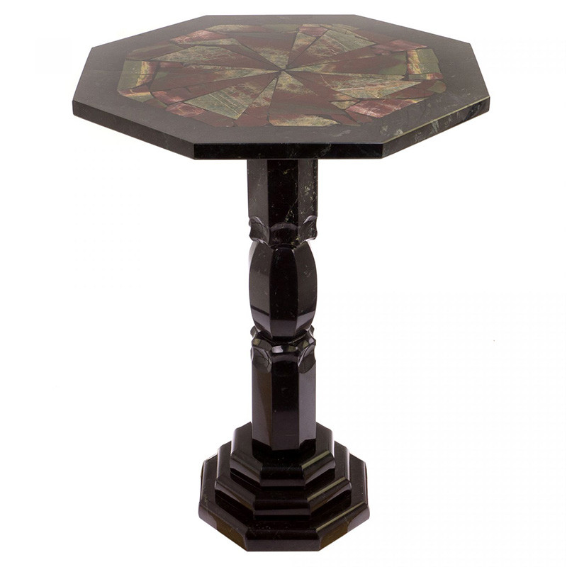 Кофейный стол из натуральных камней Змеевик и Яшма Natural Stone Tables