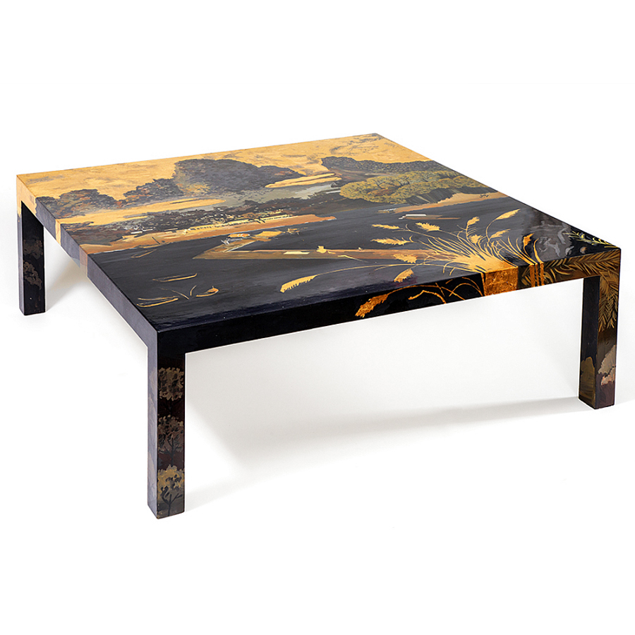 Кофейный стол с японским пейзажем Bohemia coffee table