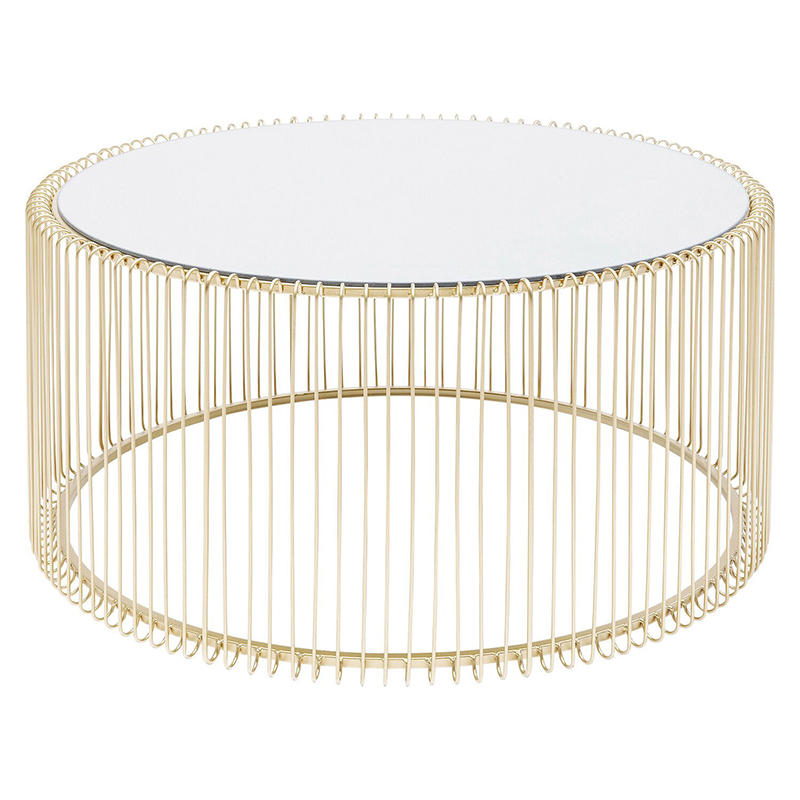 Кофейный столик золото круглый  Anthony