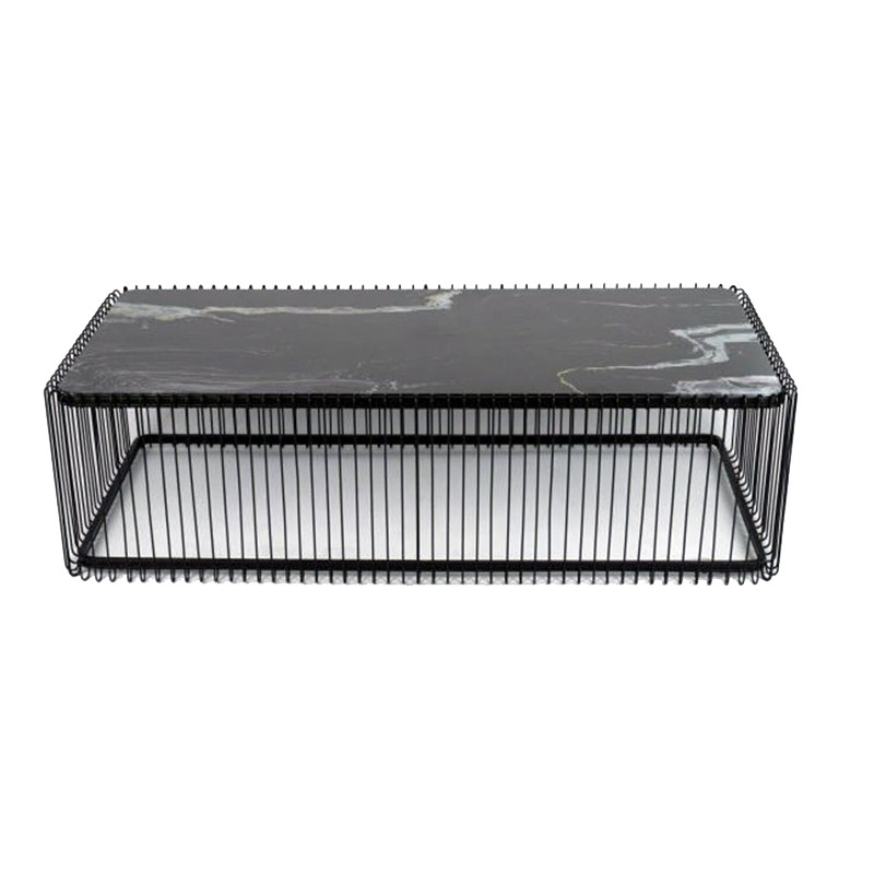 Кофейный столик прямоугольный цвет черный Anthony