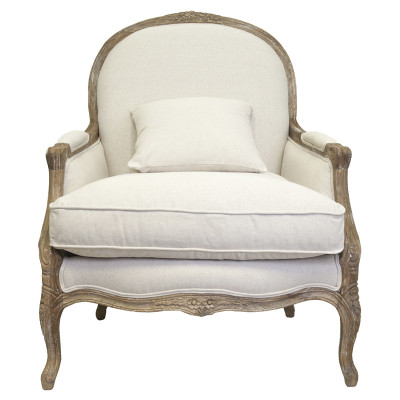 Кресло Ava Classical Armchair beige flax