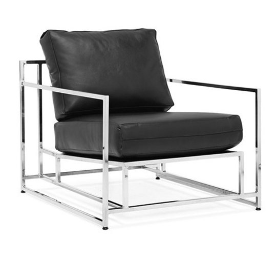 Кресло Black Calfskin Armchair
