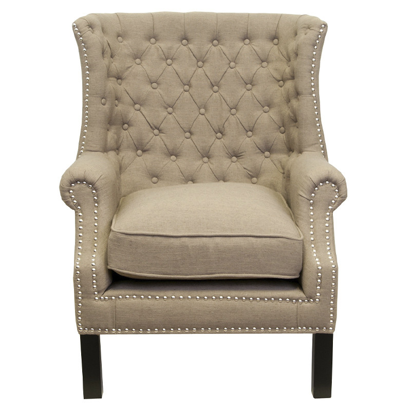 Кресло Charlie Armchair brown flax