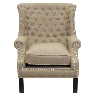 Кресло Charlie Armchair brown flax