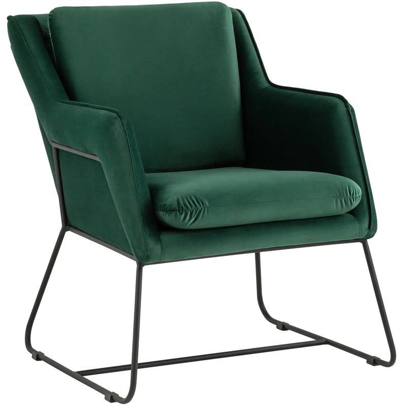 Кресло Dagmar изумрудный велюр