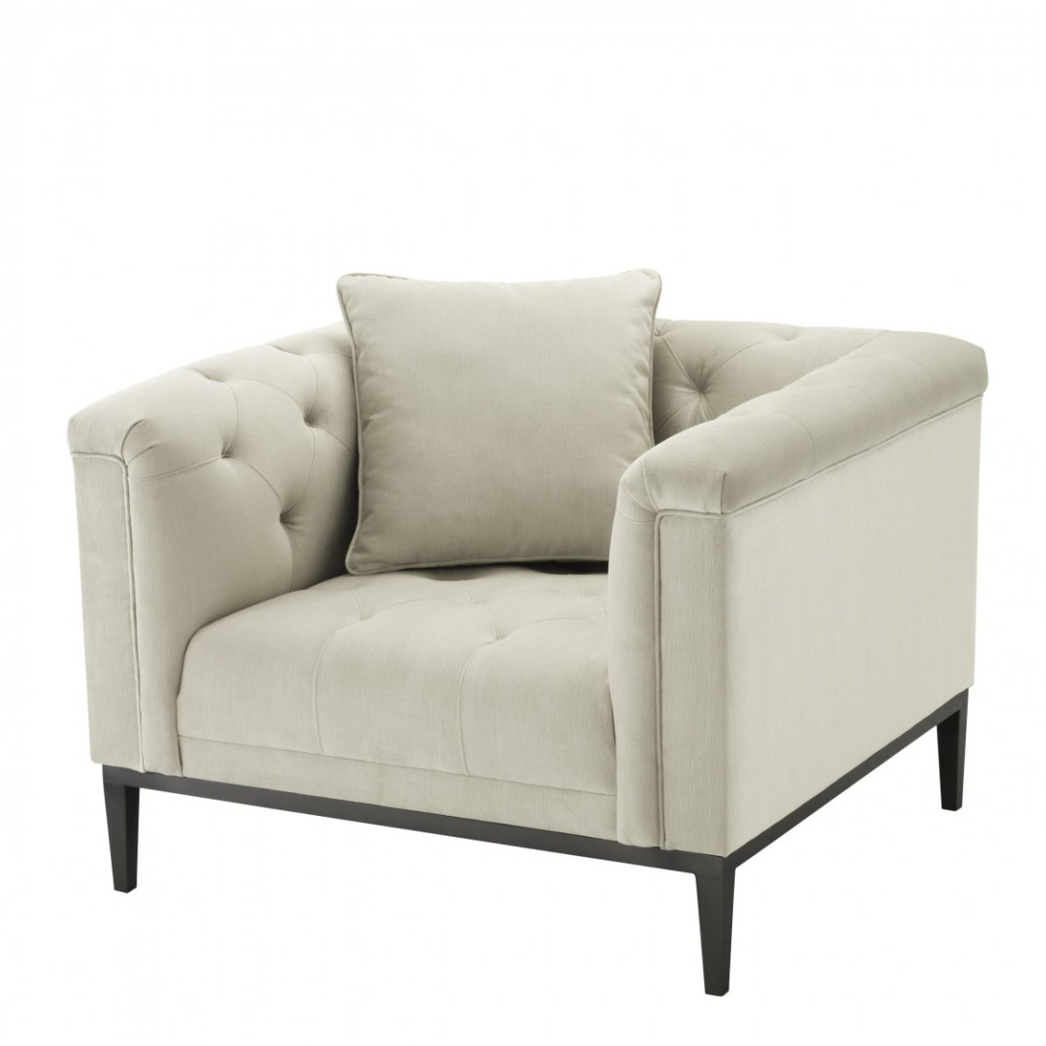 Кресло Eichholtz Chair Cesare Pebble grey