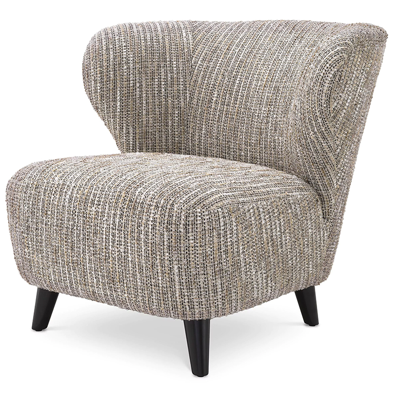 Кресло Eichholtz Chair Hydra Бежево-серый Черный