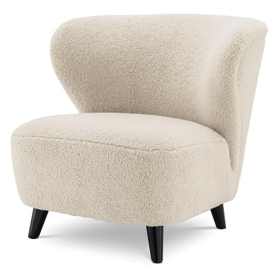Кресло Eichholtz Chair Hydra Бежевый Черный