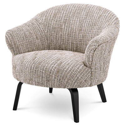 Кресло Eichholtz Chair Moretti Бежево-серый Черный
