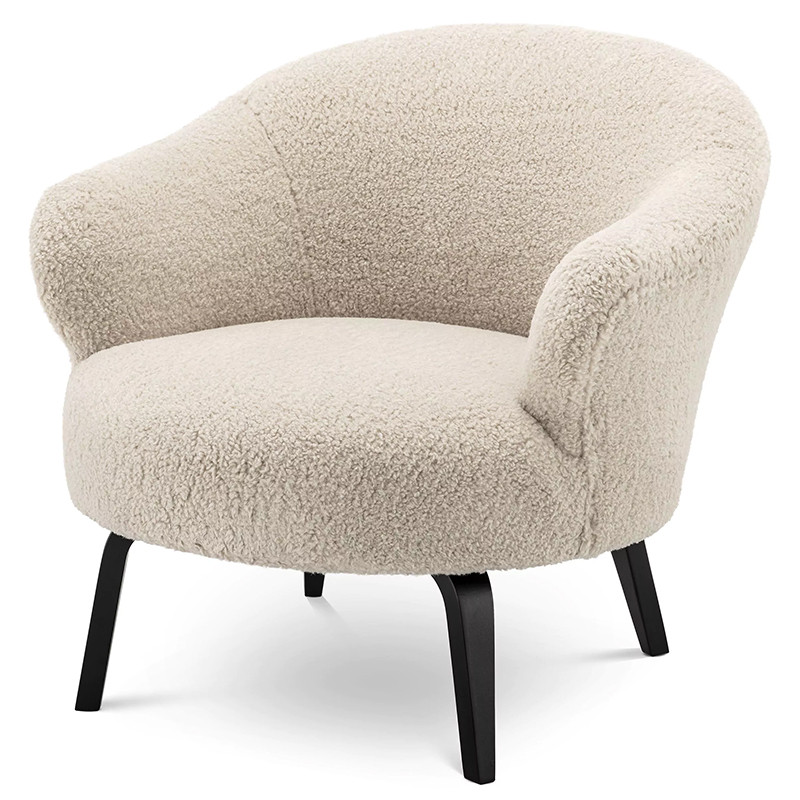 Кресло Eichholtz Chair Moretti Бежевый Черный