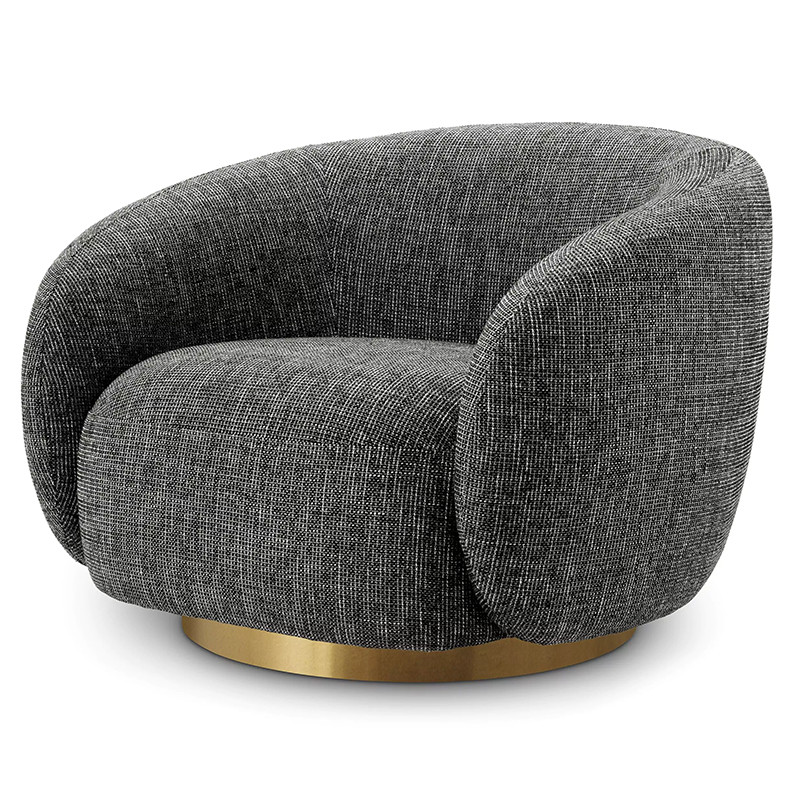 Кресло Eichholtz Swivel Chair Brice Rocat Black