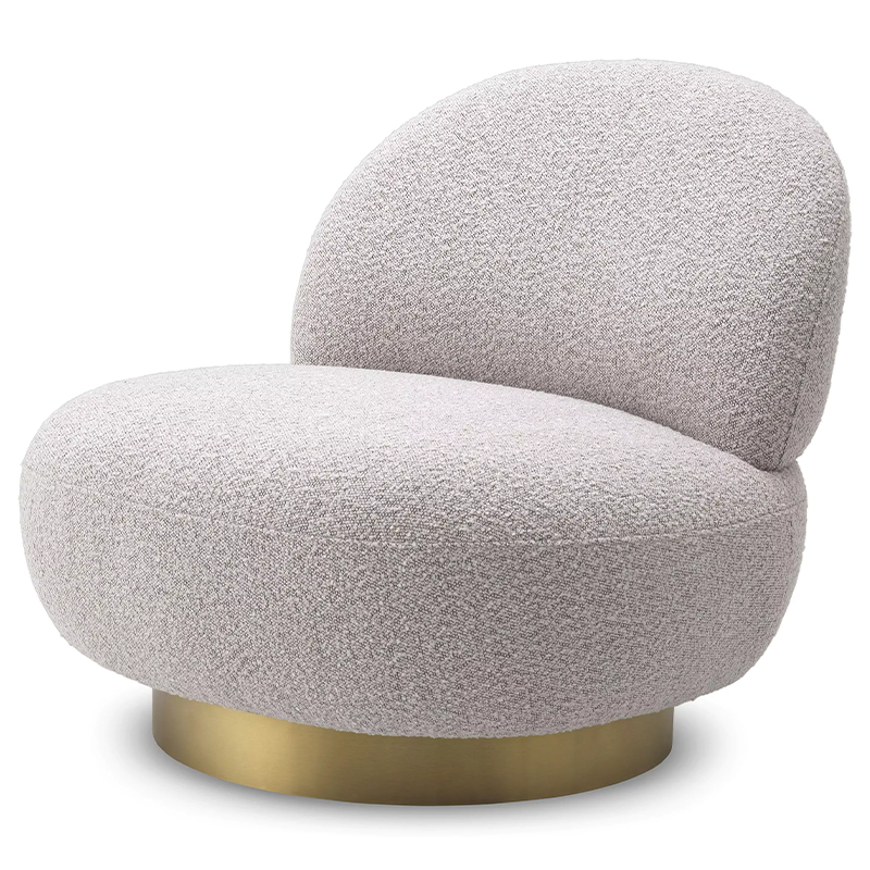 Кресло Eichholtz Swivel Chair Clement Grey