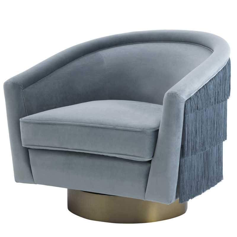 Кресло Eichholtz Swivel Chair Le Vante blue