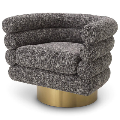 Кресло Eichholtz Swivel Chair Maguire Cambon Black