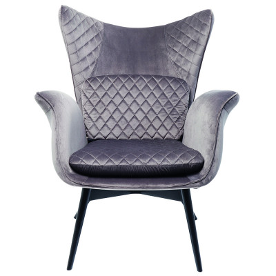 Кресло Gray Velvet Throne