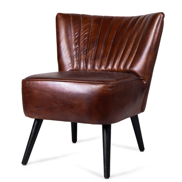 Кресло кожаное Rombe flat