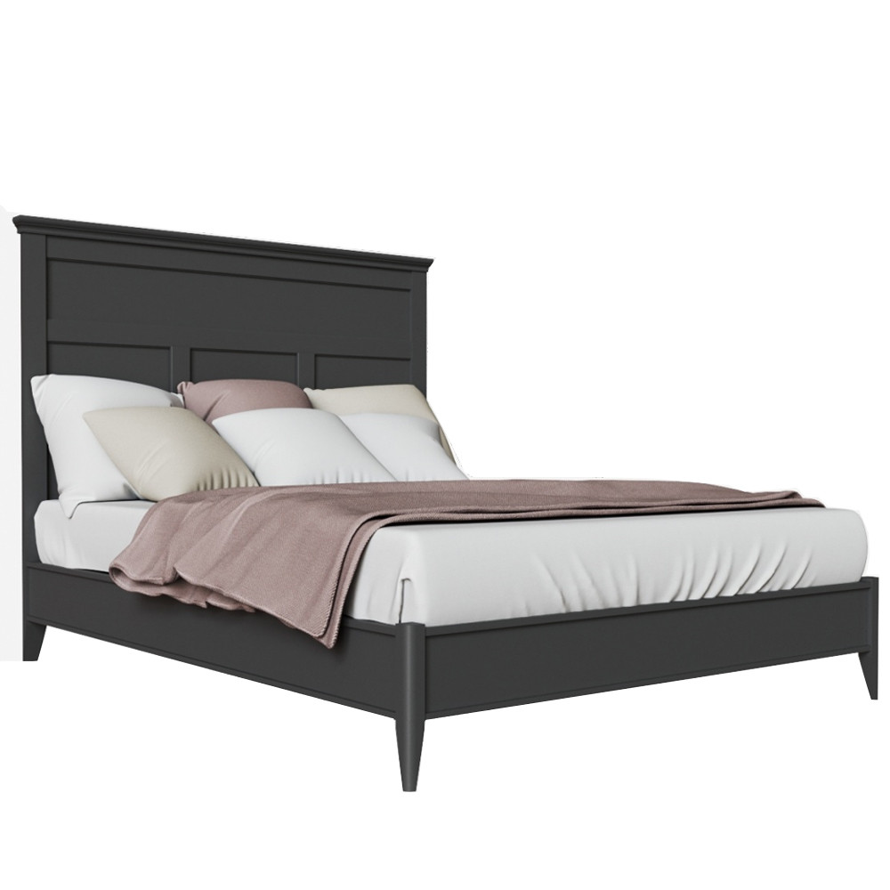 Кровать из массива бука с жёстким изголовьем Tasteful Furniture