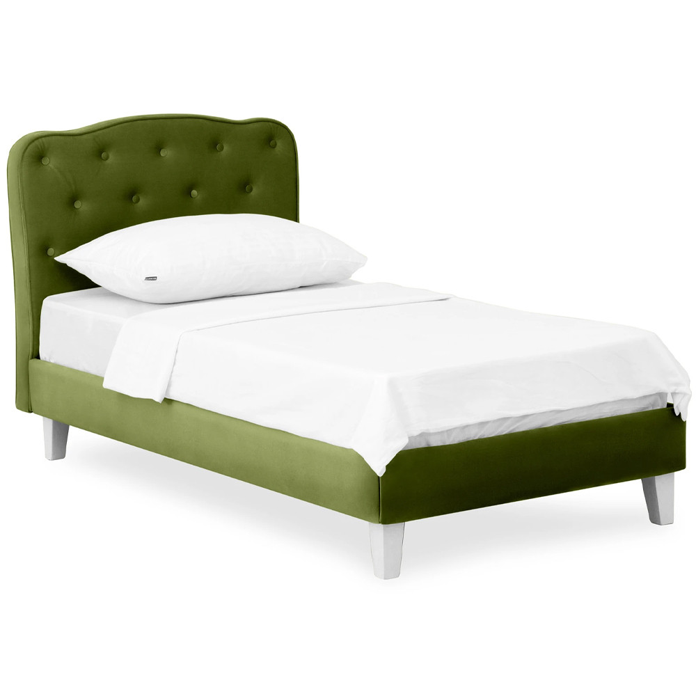 Кровать с мягким изголовьем Luna Palmer Bed