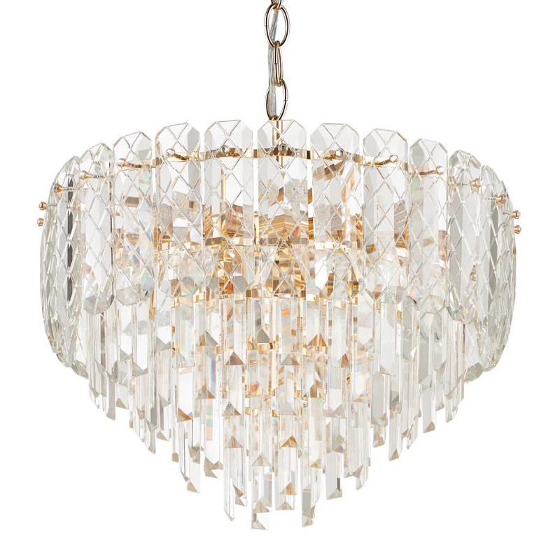 Круглая многоярусная люстра Cascade waterfall