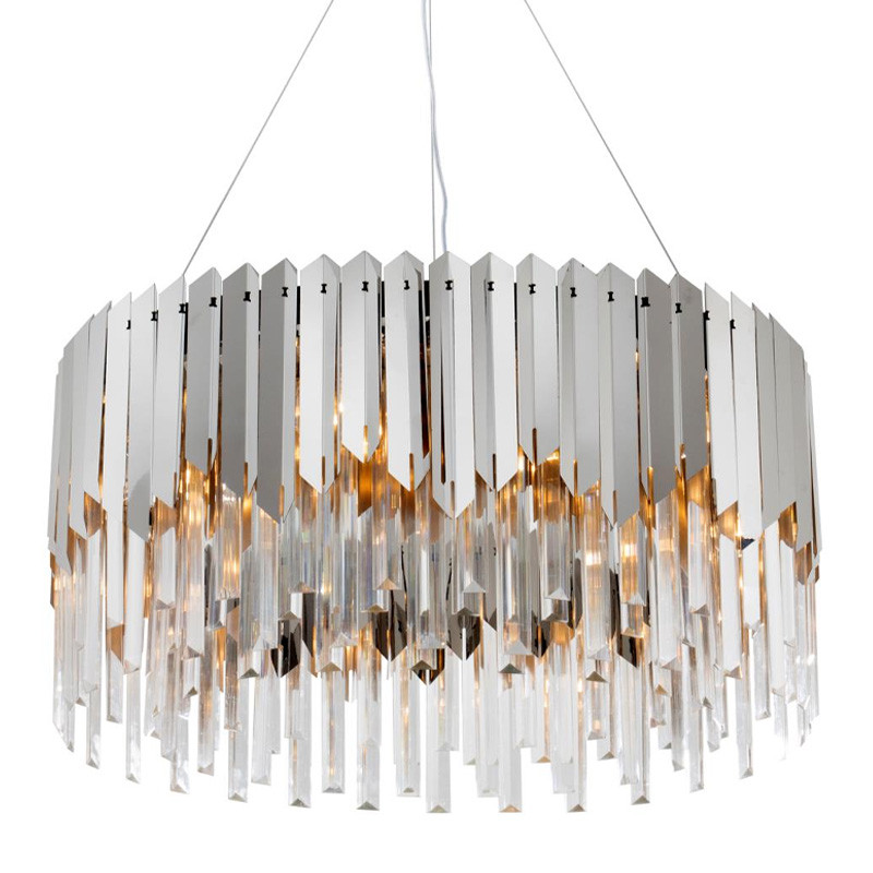 Круглая многоярусная люстра Iroh Future Хром