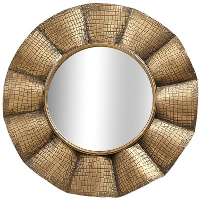 Круглое зеркало Aguirre Round Brass Mirror