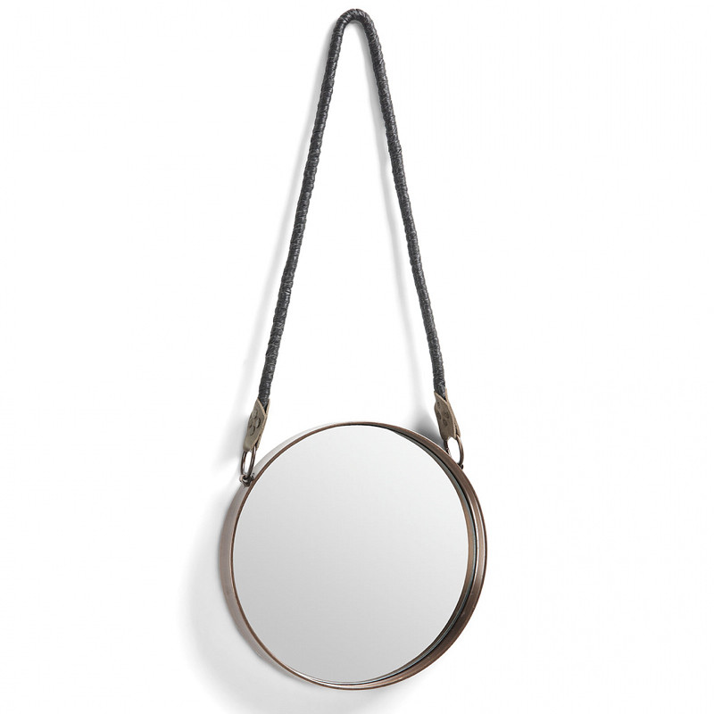 Круглое зеркало на канате 23 см