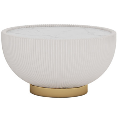 Круглый кофейный стол Ruelly White Coffee Table