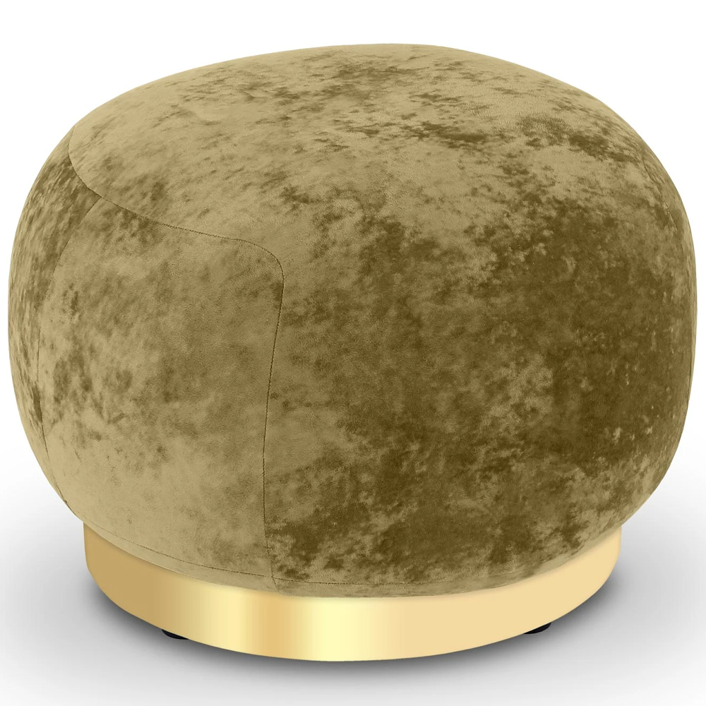 Круглый мягкий пуф Ambrose Soft Velour Pouf