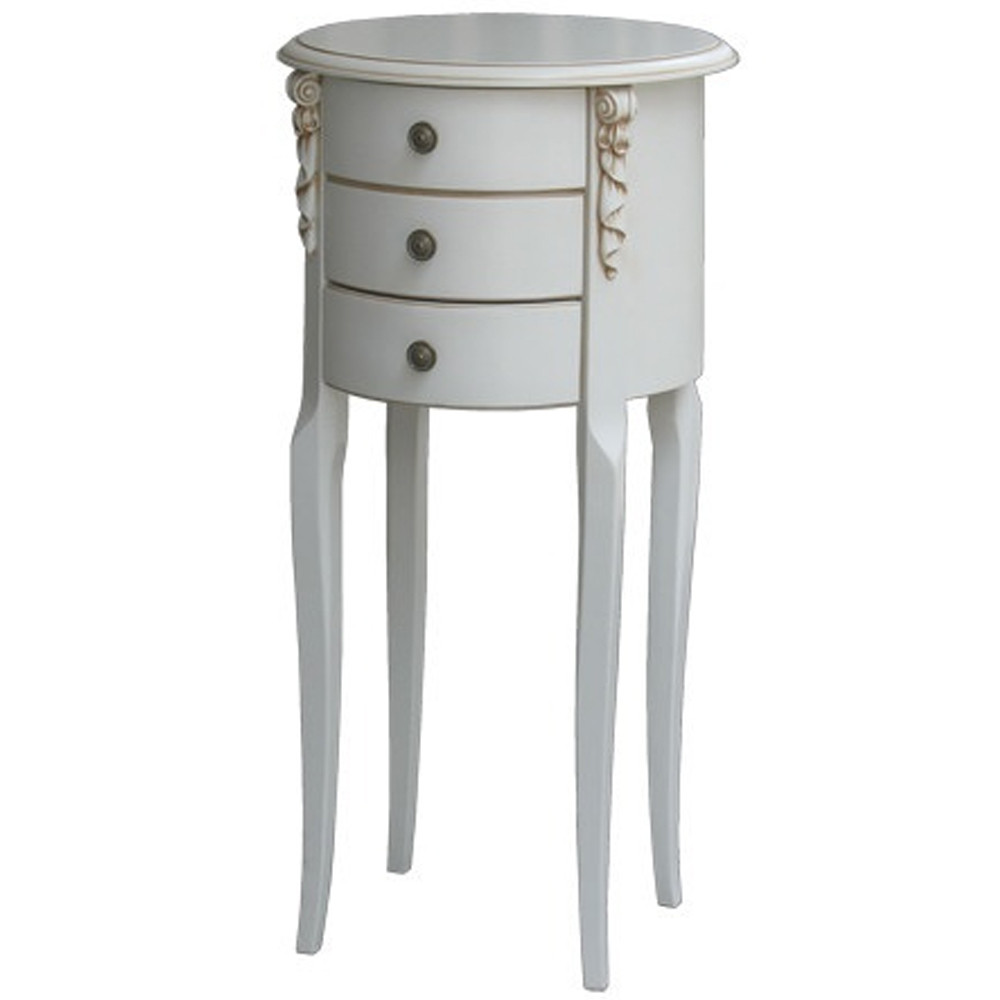 Круглый небольшой комод в стиле прованс Montmartre Provence Chest of Drawers