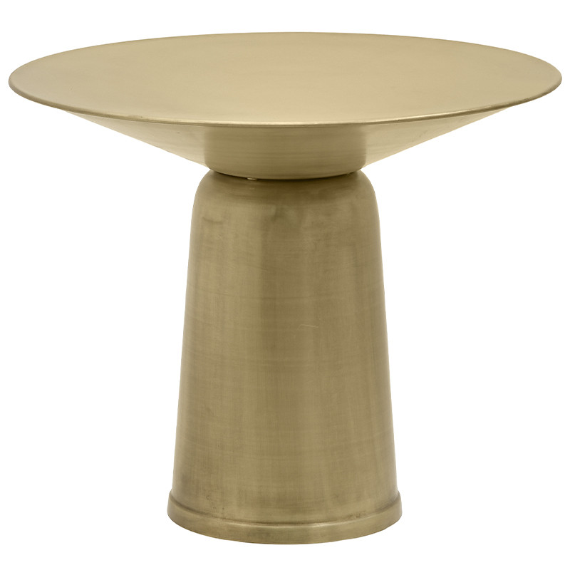 Круглый обеденный металлический стол Modern Caldron Metal Dining Table