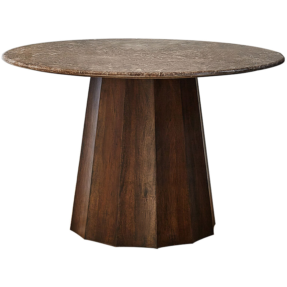 Круглый обеденный стол с мраморной столешницей Veras Marble Dining Table