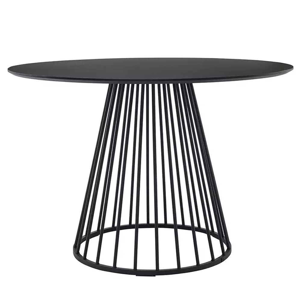 Круглый обеденный стол с основанием в виде конуса Dining table in Loft Style