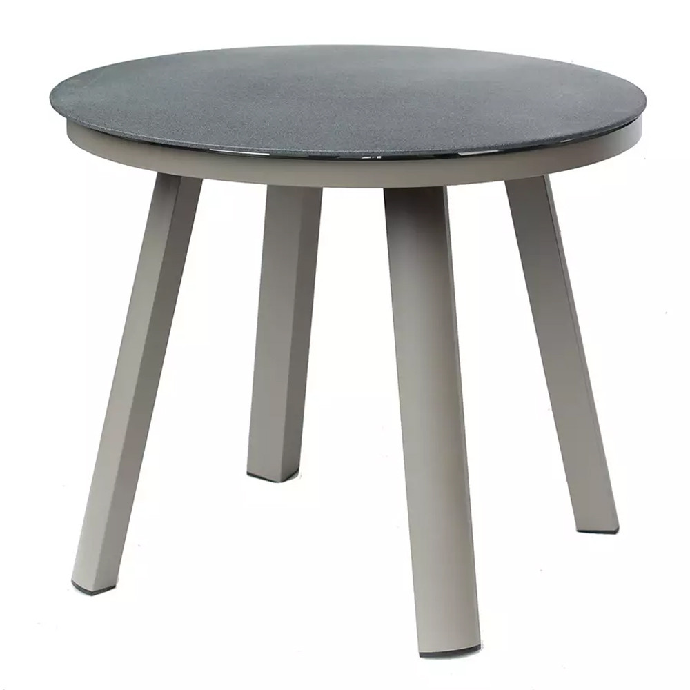 Круглый обеденный стол с стеклянной столешницей на 4-х ножках Perfectly Smooth Surface