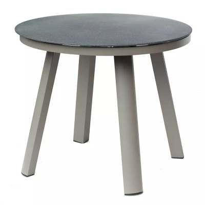 Круглый обеденный стол с стеклянной столешницей на 4-х ножках Perfectly Smooth Surface