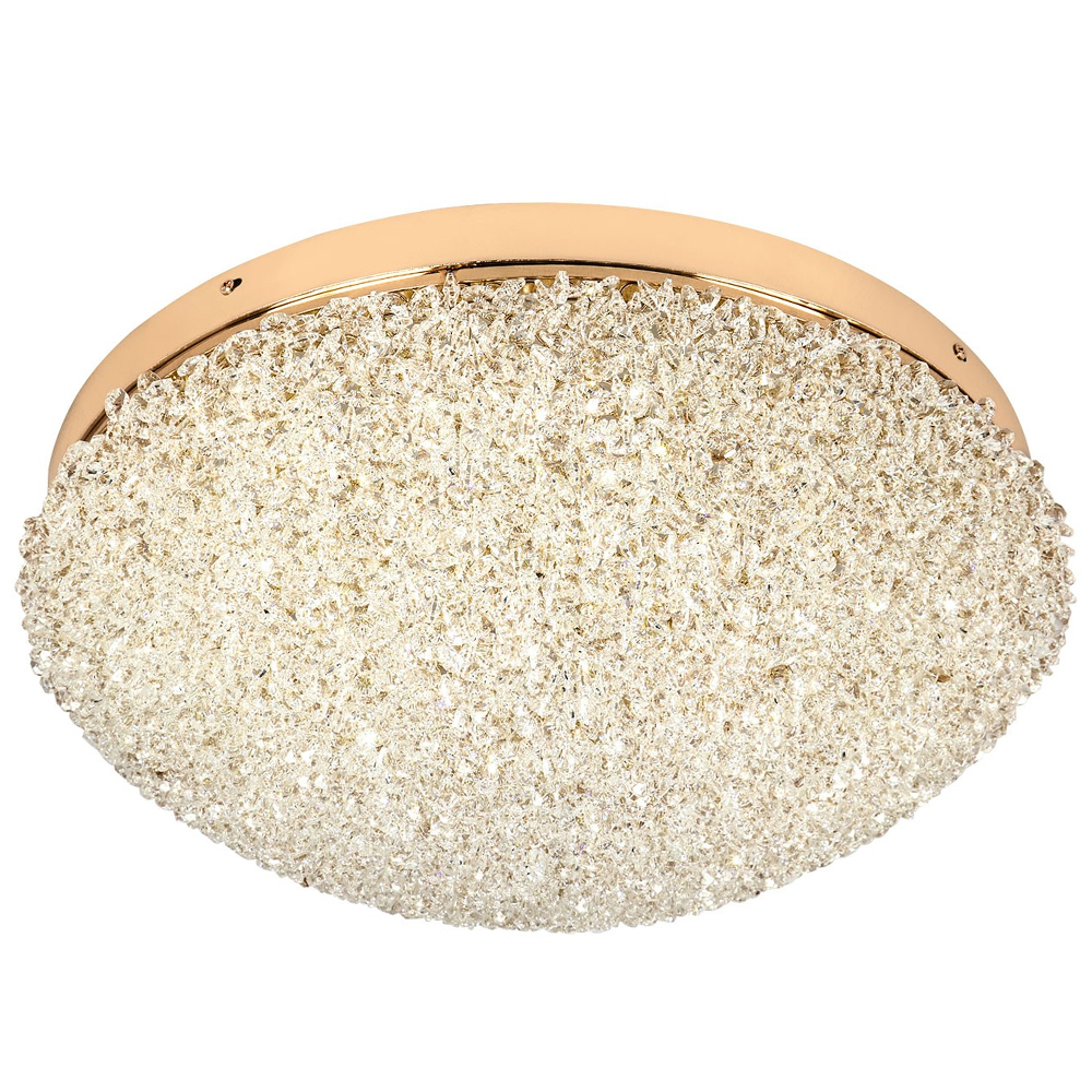 Круглый потолочный светильник с хрустальным декором Vere Crystal Ceiling Lamp 50