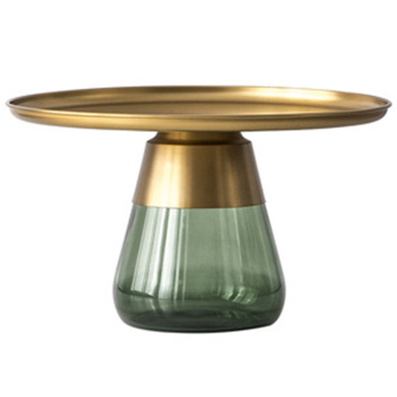 Круглый приставной стол Classico Round Green Side Table