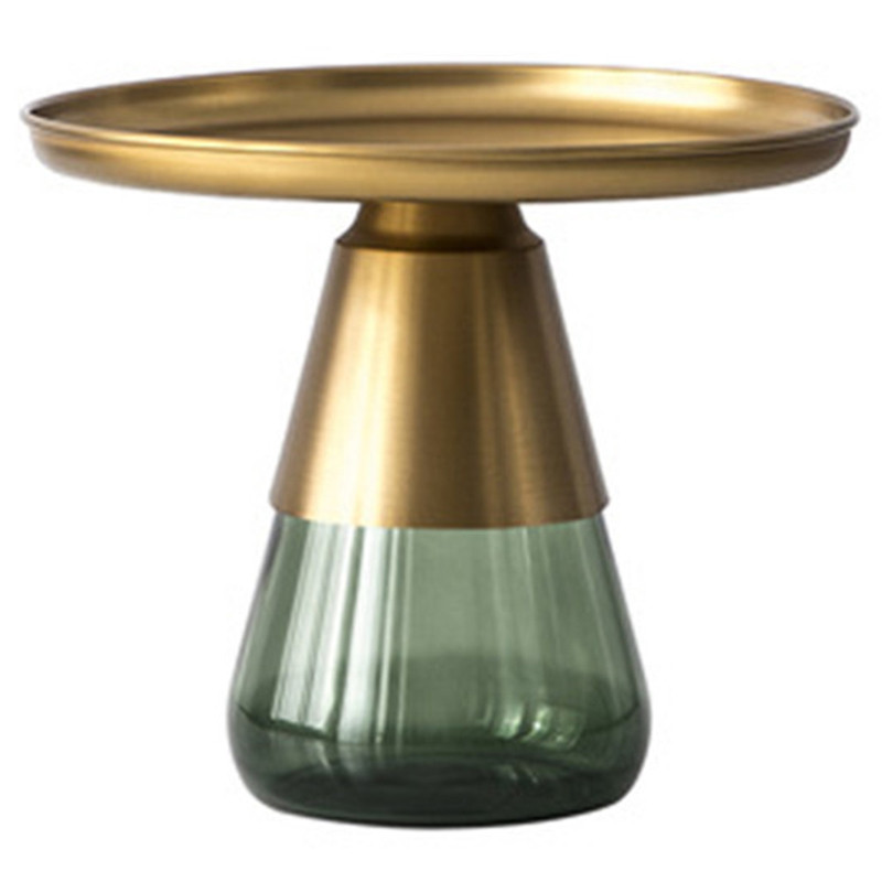 Круглый приставной стол Classico Round Green Side Table High